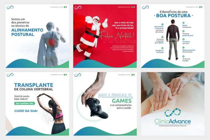 Aplicação da marca Clinic Advance